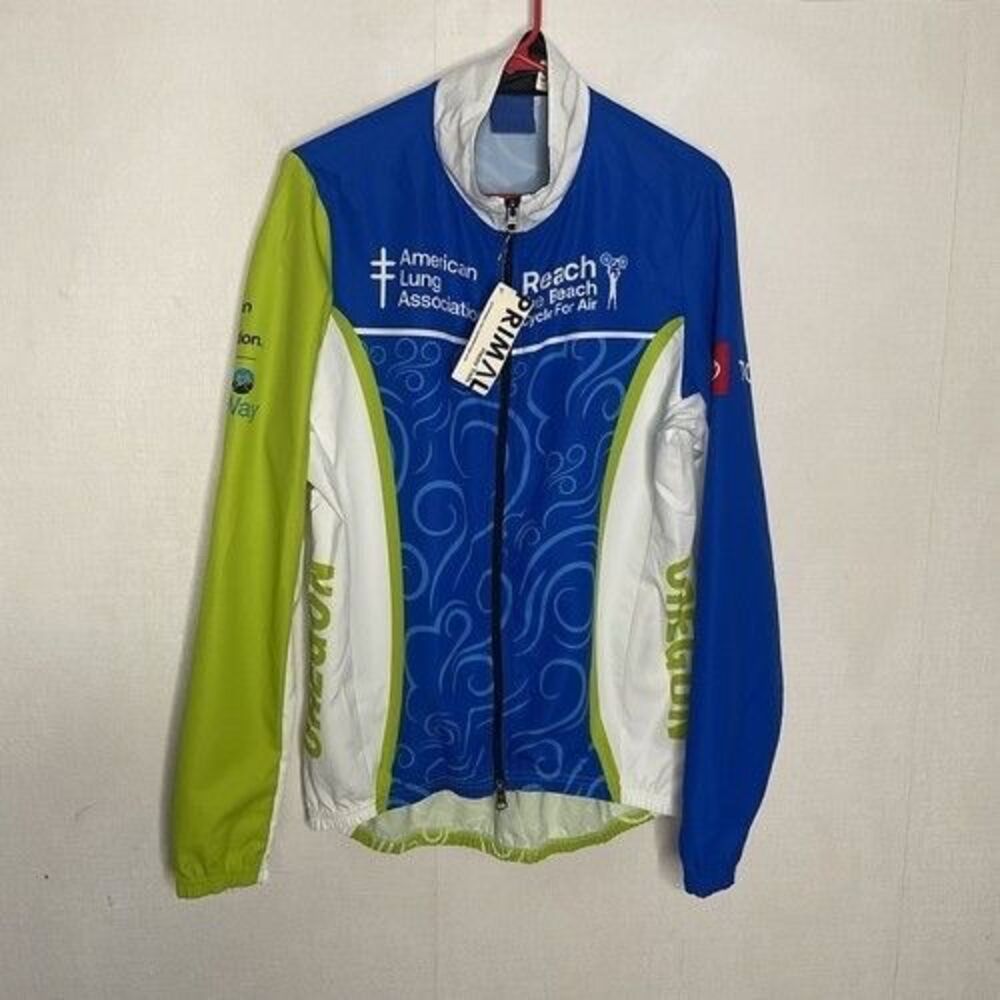 NWT Primal Long Sleeve Full Zip Cycling Jersey Men‎ Size Large 2021 Logo